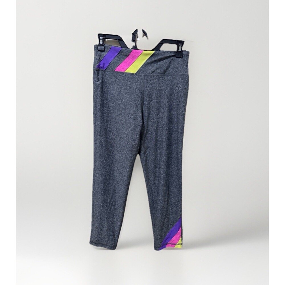 VOGO Athletica Stripped Leggings Women’s S Stretch Yoga Gym Taupe Gray